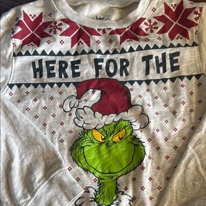 Kids Grinch Christmas Sweater - Red and Green